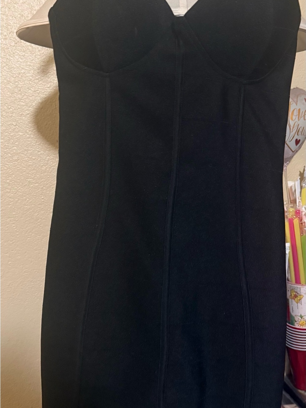 Haute Monde Black Body con Mini Dress